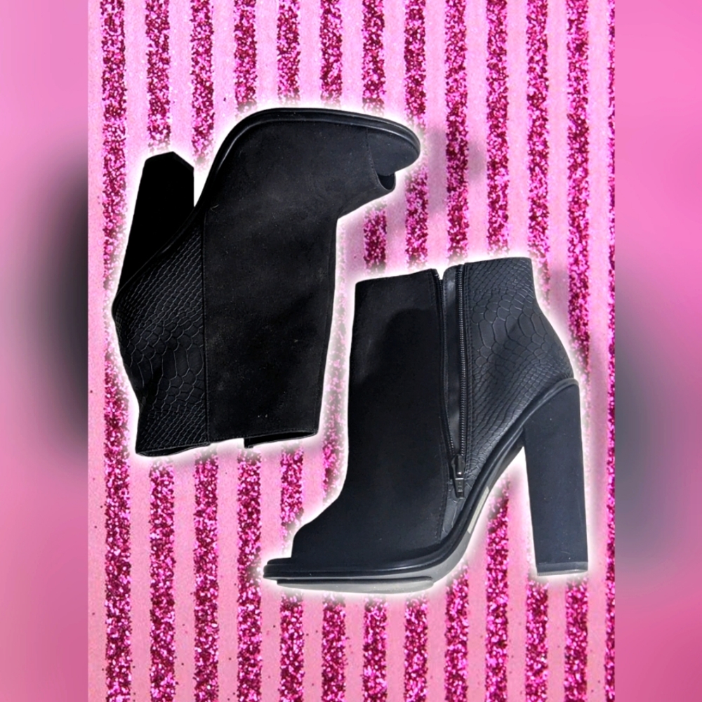 Women's peep toe booties